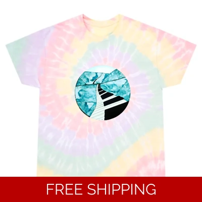 Le Studio Piano Window Custom Tie-Dye T-Shirts Unisex